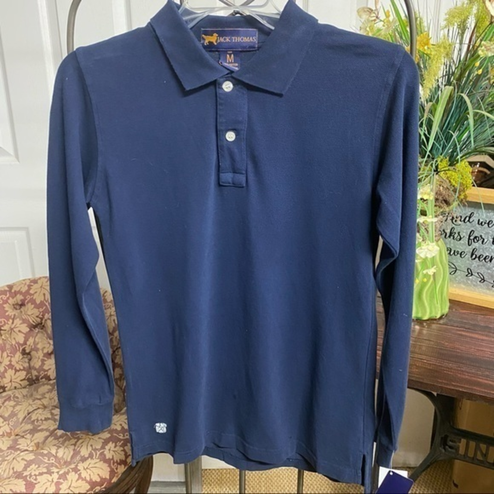 Jack Thomas NWT Long‎ Sleeve Polo M